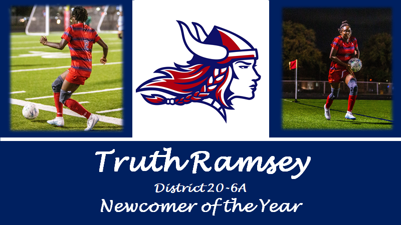 JFDHSLadySoc's tweet photo. Put your hands together for the 2023 District 20-6A New Comer of The Year, Sojourner Truth Ramsey! https://t.co/qghG68dhNy