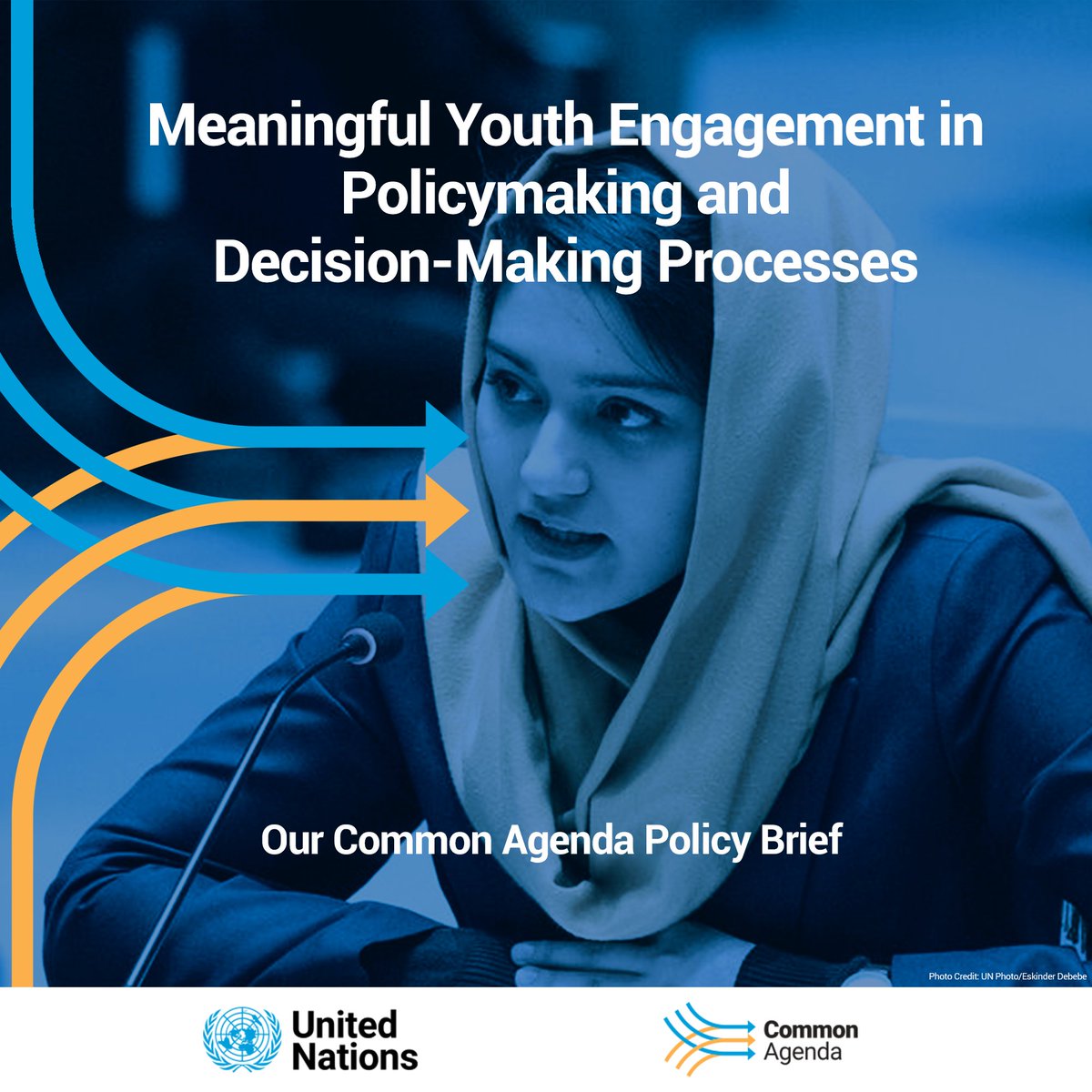 UNYouthAffairs's tweet photo. 📣 Check out @antonioguterres' latest Our Common Agenda policy brief — a game-changer for ensuring meaningful youth participation at the @UN!

Together we can build a world where youth in all their diversity are included in decision-making at all levels 📝 https://t.co/q3xHmQFNLa https://t.co/FZSYWqsK30