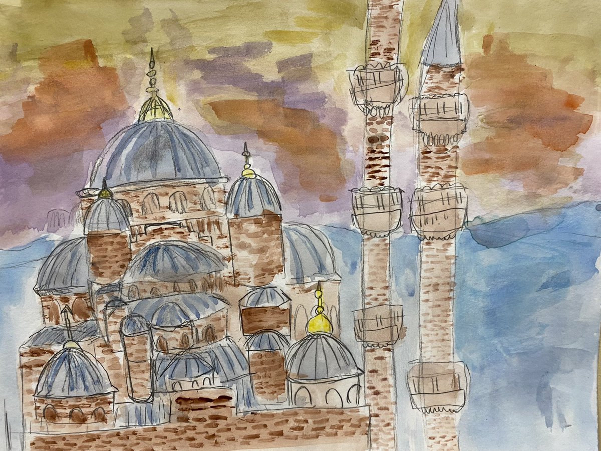 ESSchool's tweet photo. Grade 6 students worked on relating artistic ideas with cultural and historical context to deepen an understanding about Ramadan and the Muslim culture. #estherstarkmanschool #EPSB https://t.co/Df0mmkfblB