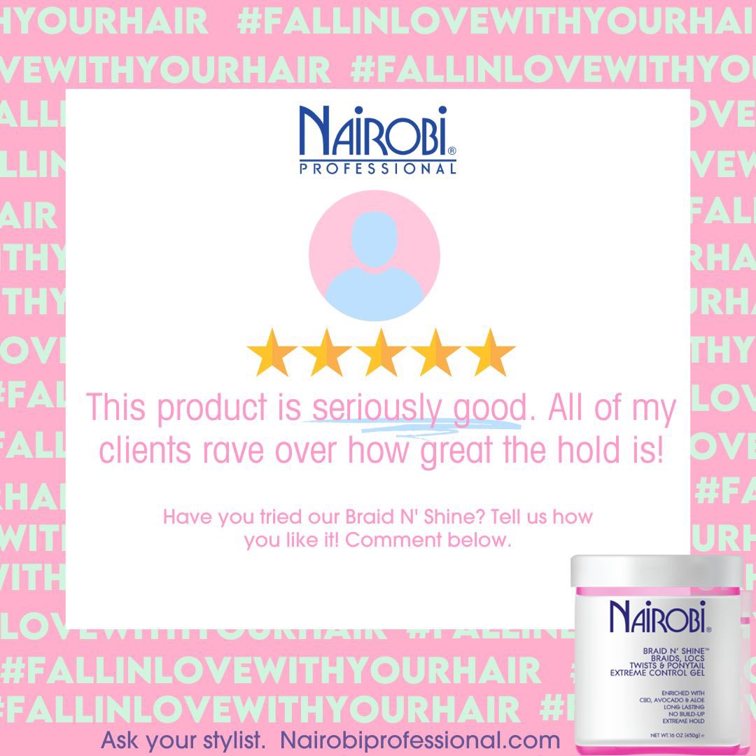 NairobiHair's tweet photo. Have you tried the Braid N Shine?? If you have tell us how you feel about it in the comments below ⬇️ If you have never tried it what are you waiting for?? 👀
#Nairobi #protectivehairstyle #haircare #hairstyles #healthyhair #braids #hairmagic #hairstyles2023 #hairproducts https://t.co/rvfgKSCCzl