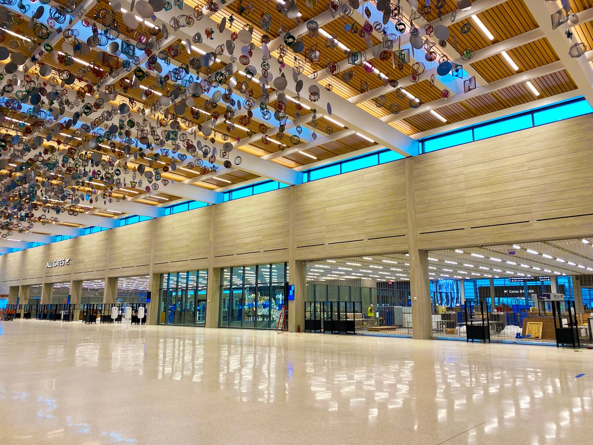 Fre3domInterior's tweet photo. Did seeing the new airport make you want to catch a flight today?

Happy opening day to the new and improved KCI Airport! We are beyond proud and grateful to have been a part of this project. Check out the pictures of all the things we played a large part in. https://t.co/Pmp1MjArjY