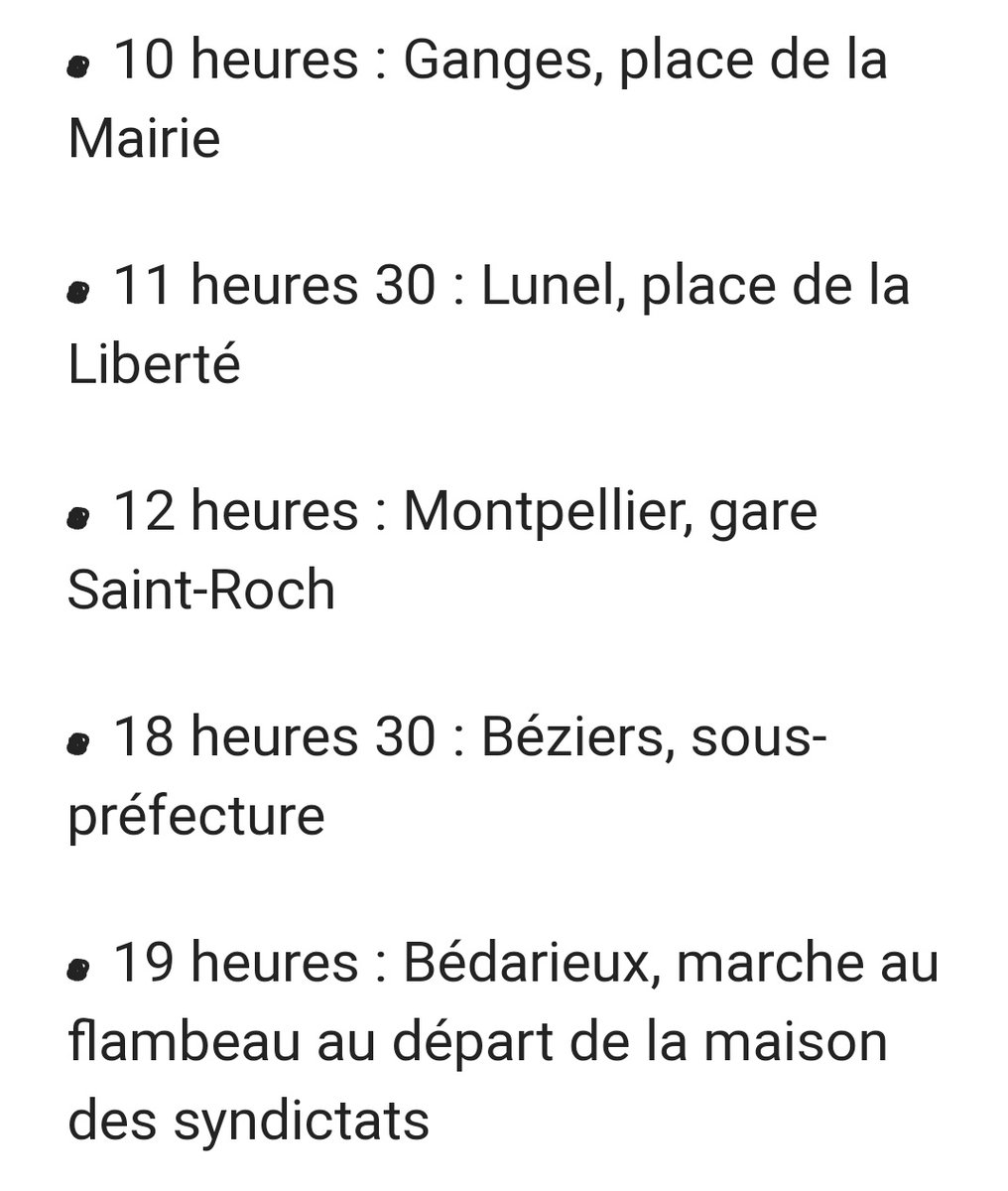 AnonymeCitoyen's tweet photo. Emmanuel Macron sera en déplacement demain dans l'Hérault, les syndicats appellent à des manifestations toute la journée partout où le président se déplacera avec un premier comité d'accueil dès 10h devant la mairie de Ganges #ReformeDesRetraites #Muttersholtz #100jours #Selestat https://t.co/UI28CUWkwr