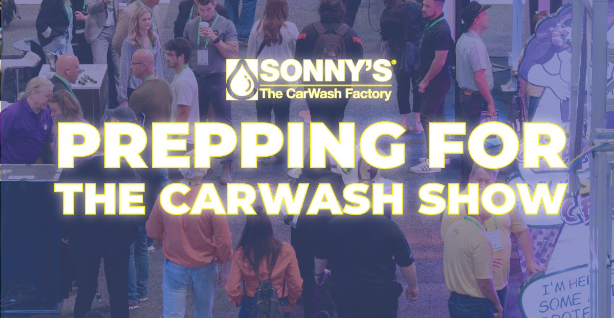 It's that time of year again. The CarWash Show is upon us and our Consulting team wants to make sure you're prepared! Check out this article to see how to prep: sonnysdirect.com/blog/beginners… 

#CarWashShow #CarWash #TradeShows #TradeShowPrep