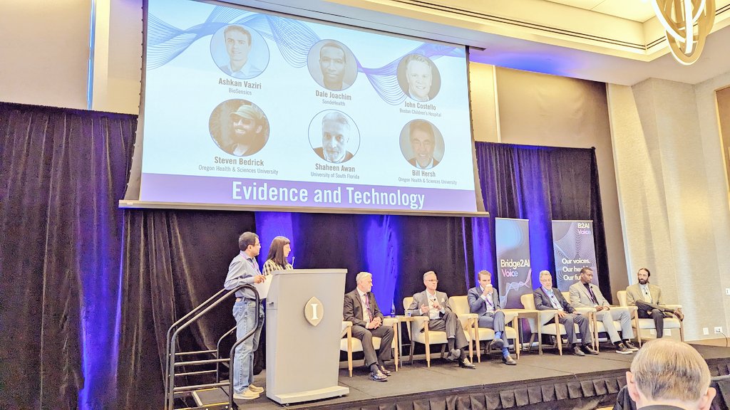 BelislePipon's tweet photo. Second panel of the #VoiceAI Symposium is on Evidence!
@Bridge2aiVoice #Bridge2AI2023 https://t.co/OtcJV0IAOi