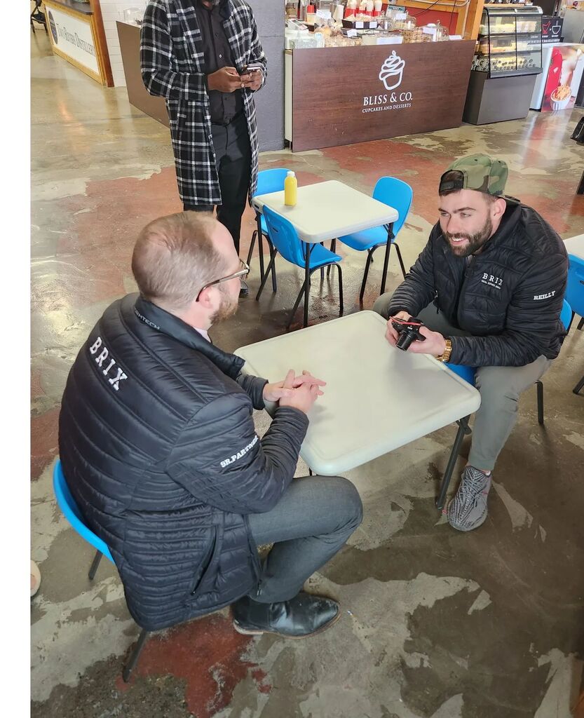 realtorap1's tweet photo. Make sure to take some fun every week! It's a crazy and stressful business, but having a great team helps keep you balanced!

 Apparently we can still fit at the kids table 😂.

 Shout out to @crossroadsmarketyyc who not only took care of us last week… https://t.co/prwivUIqgb https://t.co/3XbzwJaC05