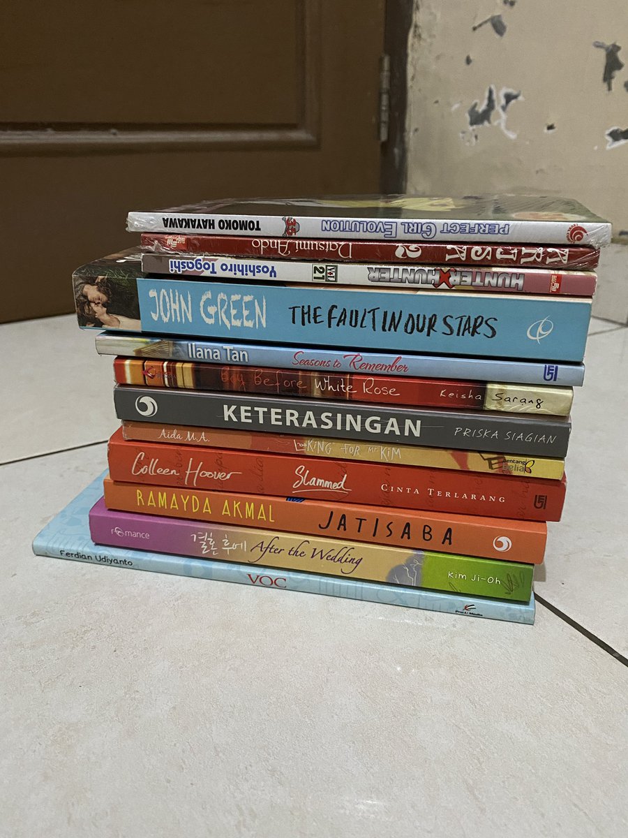 handwlrma's tweet photo. Saya mau hibah buku, mau semuanya juga tidak apa apa, cuma kalau untuk pengiriman minta tolong ditanggung yang bersedia mengadopsi, terimakasih. Skuy DM saya saja

@literarybase @ReadmenID https://t.co/5hHFpZeCXP