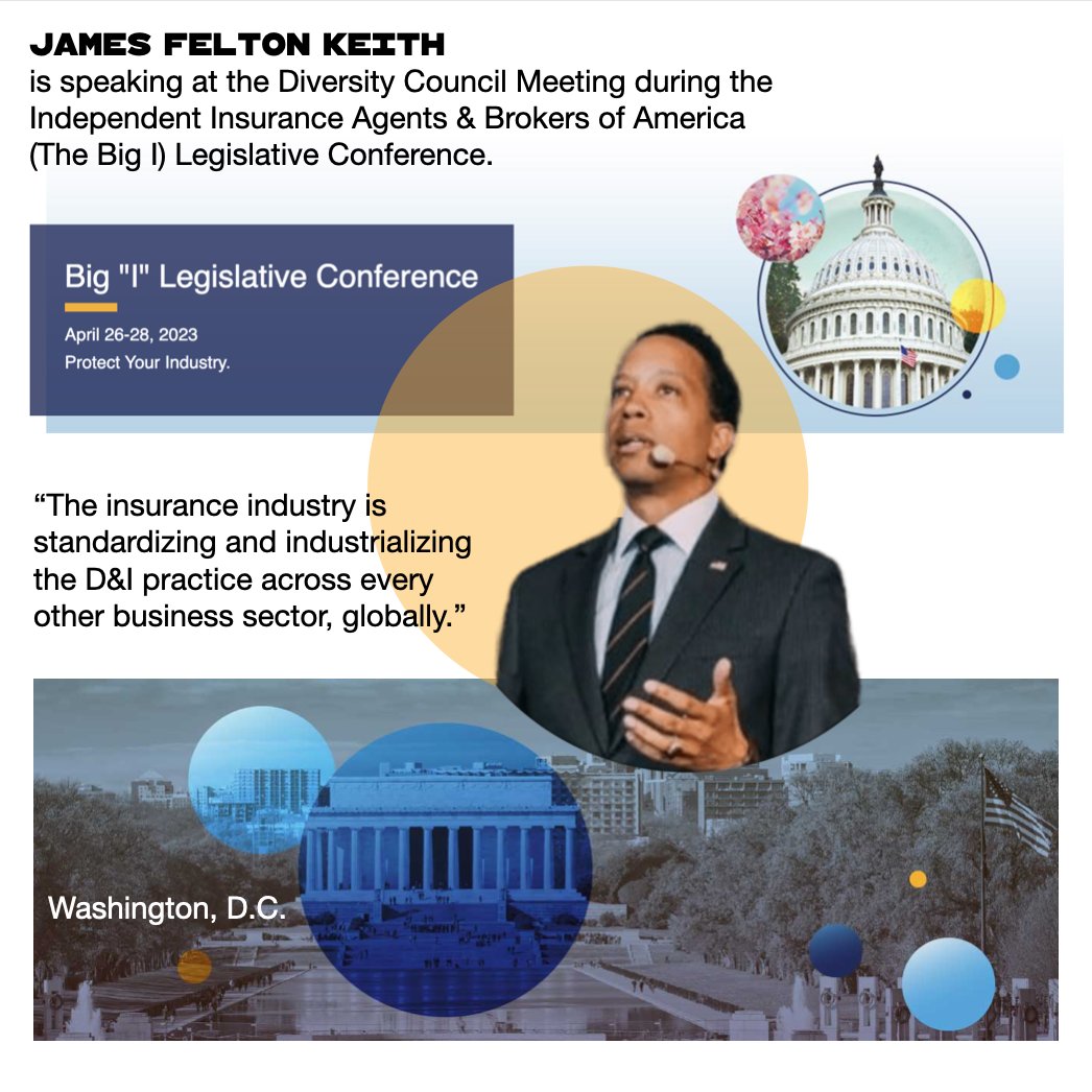InclusionScore's tweet photo. James Felton Keith is speaking at the #Diversity Council Meeting during the @IndAgent Legislative Conference on how “The #insurance industry is standardizing and industrializing the D&amp;I practice across every other business sector, globally.”.
https://t.co/tOlUTIuktQ https://t.co/E1lS3lMDo7