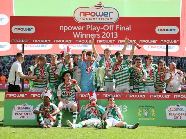 Footballtweet's tweet photo. 📅 May 2013: Yeovil Town are promoted to the Championship after beating Brentford in the League One play-off final. 🆙 

📅 April 2023: Yeovil Town are relegated to the National League South and Brentford are 9th in the Premier League. ⬇️

It’s a funny old game. 😔 https://t.co/EYMe4Fj6N8