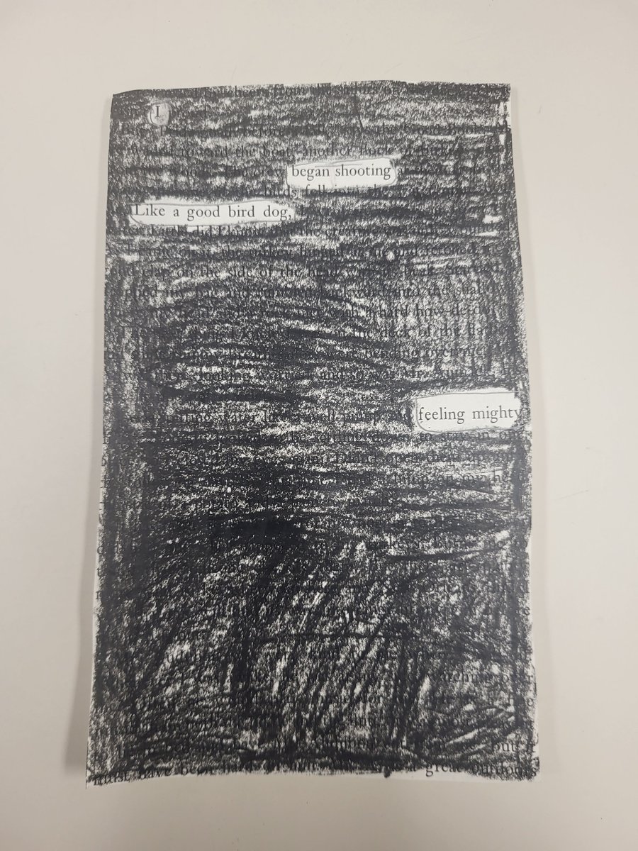 4th grade Venture tried out Black Out poetry.  #PoetryMonth
<a href="/LoydEAuman/">Loyd E. Auman Elementary</a> 
<a href="/CumberlandCoAIG/">CumberlandCoAIG</a>