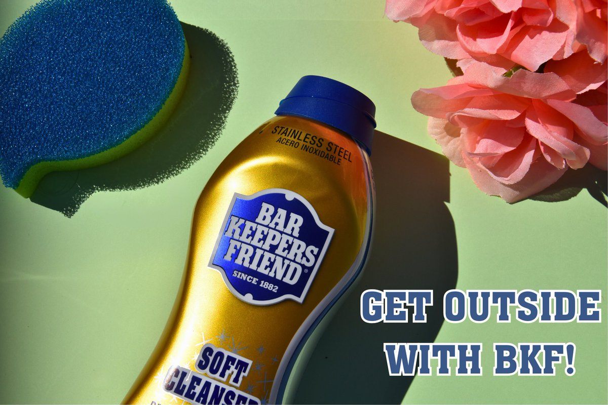 barkeeperfriend's tweet photo. Whether you're cleaning your vinyl siding, a bicycle, or patio furniture, Bar Keepers Friend can help outdoors! How are YOU getting outside with BKF?? Tell us about your outdoor cleaning efforts in the comments! β¨π§½πΈπΌπ·π¦ #SpringIntoBKF #GetOutsideWithBKF https://t.co/ct11le16L6