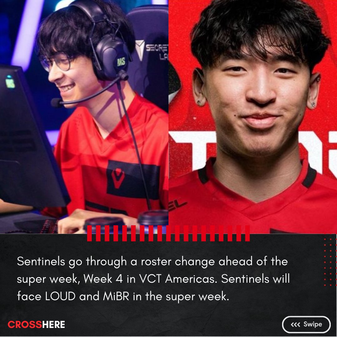 _crosshere_'s tweet photo. TenZ is out and Marved is in.

Sentinels new Head Coach has announced that TenZ will be taking a break for the upcoming #VCTAmericas  Super Week LOUD and MIBR.

#Valorant #ValorantUpdates #TenZ #Sentinels #RosterUpdate #NAValorant #VCT #VCTAmericas https://t.co/3B7nqUIejC