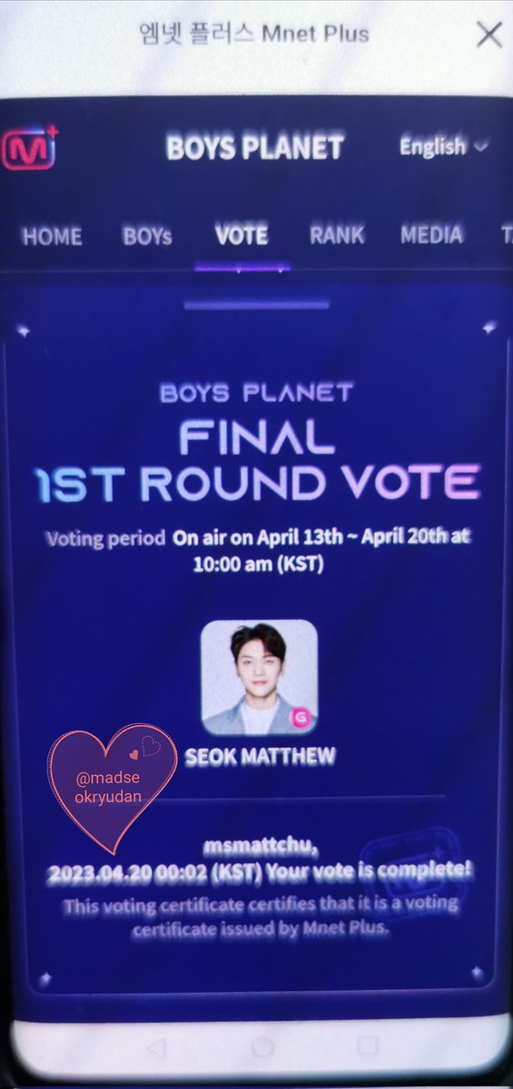 madseokryudan's tweet image. 🚨 D-DAY 20/04 🚨 
Manifesting 🕯️석매튜 데뷔 가자!!! 🕯️ Seok Matthew debut in be1per jebal!! 🙏 HE DESERVES A SPOT FFS🔥
#Matthew1Pick #SEOKMATTHEW #OnlyForMatthew #석매튜 #석매튜데뷔