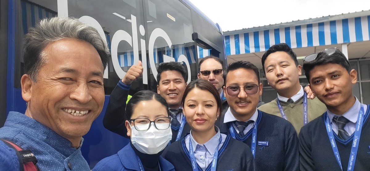 Wangchuk66's tweet image. #GOINDIGO ALL THE WAY... 
@IndiGo6E is fun n creative all the way, end to end, #Leh to #Surat

"indigo" comes from the Latin word indicum, meaning "Indian", as the dye was exported from India.
My shirt colour ...!?
sheer chance!