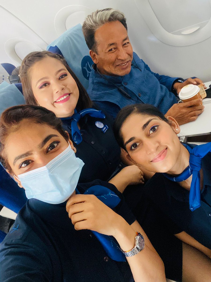 Wangchuk66's tweet image. #GOINDIGO ALL THE WAY... 
@IndiGo6E is fun n creative all the way, end to end, #Leh to #Surat

"indigo" comes from the Latin word indicum, meaning "Indian", as the dye was exported from India.
My shirt colour ...!?
sheer chance!