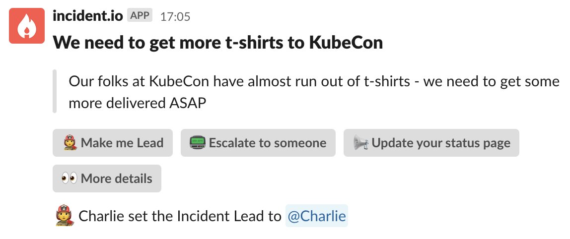 Ok, so I was joking before, but now it *is not a joke* and someone just declared this for real. We are running out of merch <a href="/KubeCon_/">Kubecon_</a> - clearly popular! 🔥.

Stay tuned for realtime joke-incident-turned-real-incident updates 🤣