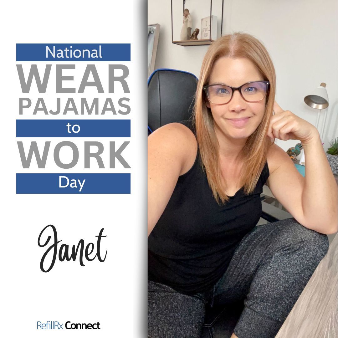 RefillRxConnect's tweet image. It's National PJ Day after Tax Day and we're keeping it cozy! 🙌

Who says you can't be productive and comfortable at the same time? 😃

#WorkFromHomePerks #ComfyAndProductive #PJsAllDay #Pajamas #NationalPJDay