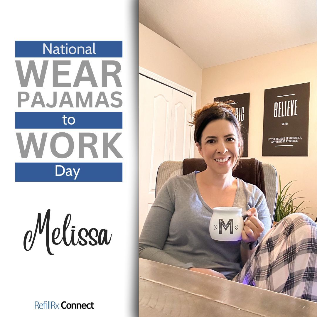 RefillRxConnect's tweet image. It's National PJ Day after Tax Day and we're keeping it cozy! 🙌

Who says you can't be productive and comfortable at the same time? 😃

#WorkFromHomePerks #ComfyAndProductive #PJsAllDay #Pajamas #NationalPJDay