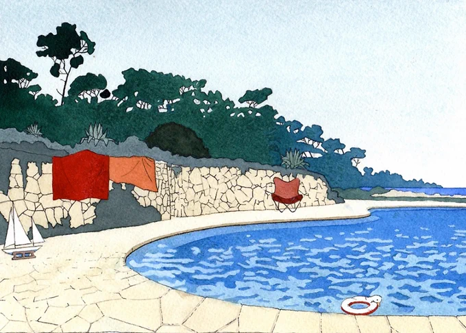 studying the masterful Yan Nascimbene today 