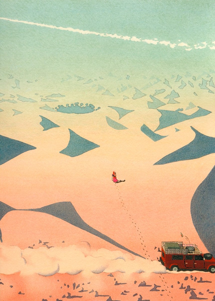 「studying the masterful Yan Nascimbene to」|marco finneganのイラスト