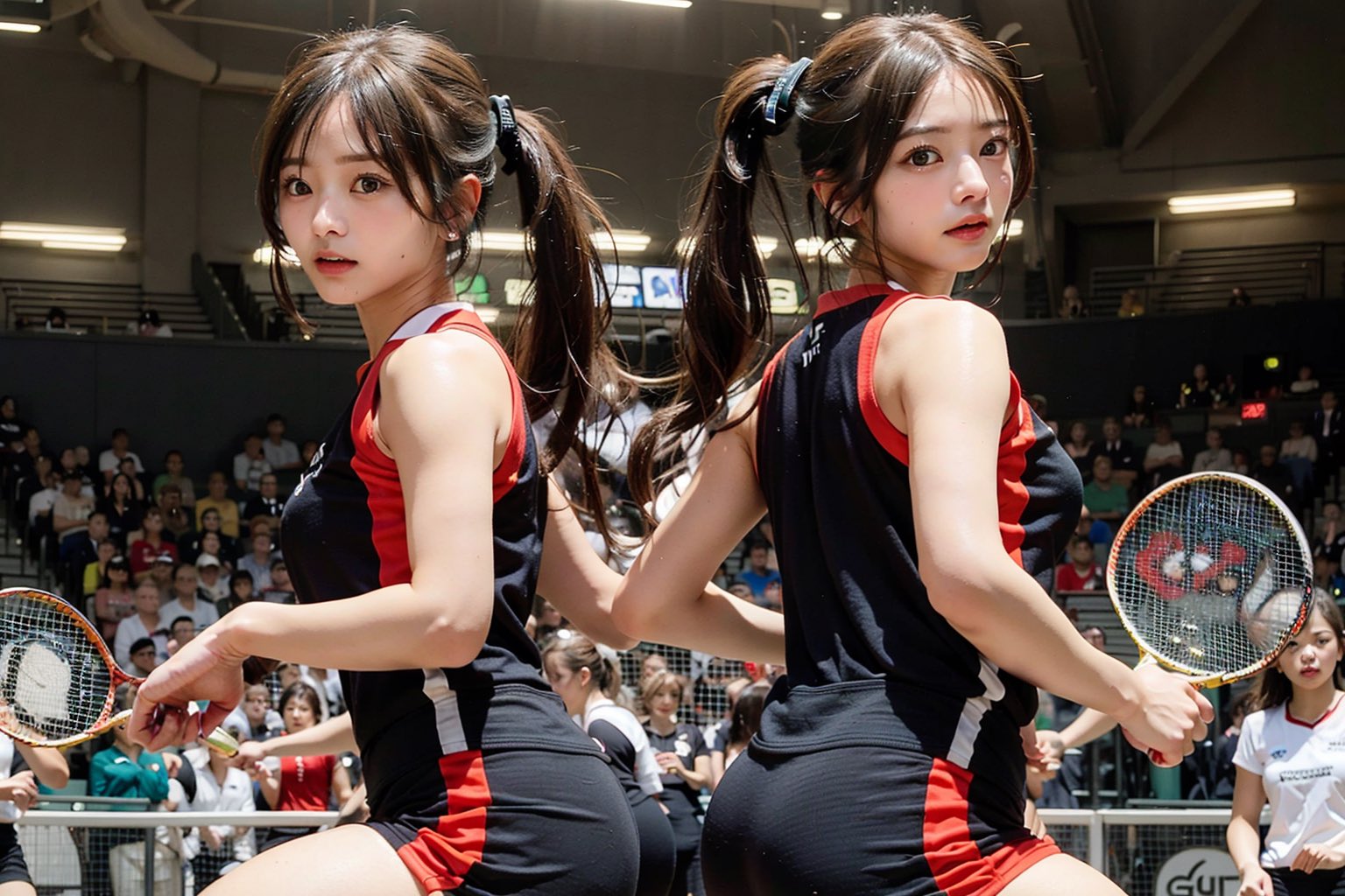 女子バドミントン部 エロ  / X