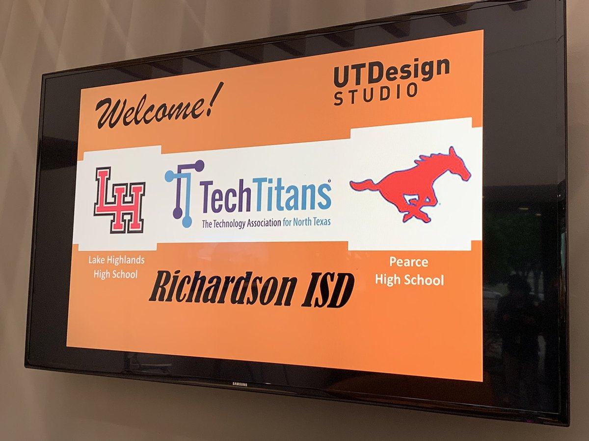 bethbohmbrown's tweet image. @UTDJonsson with @JJPearceHS and @LakeHighlandsHS for a design challenge. Thank you @TechTitansTexas and @StateFarm for sponsoring today’s event!