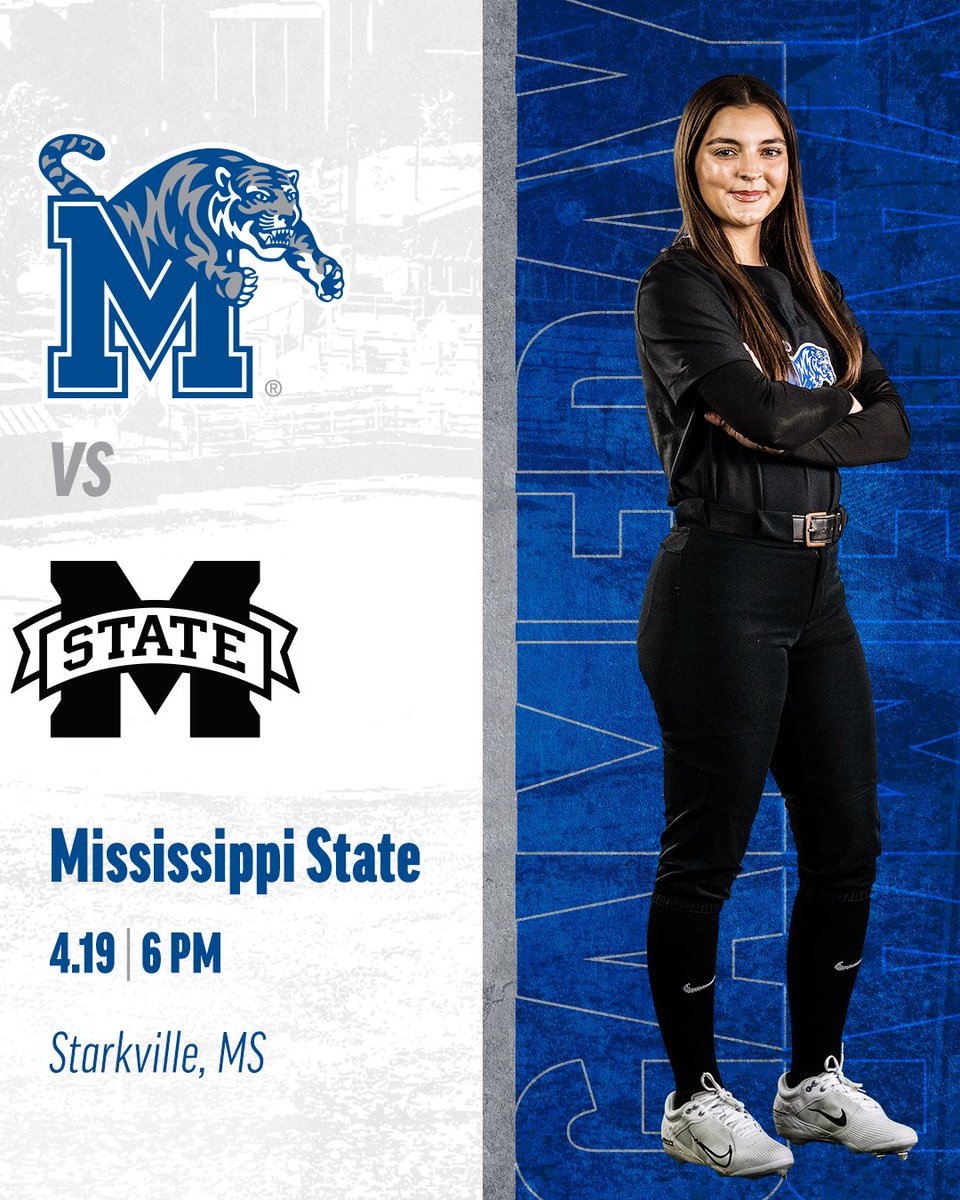 MemphisSoftball's tweet photo. 🐯𝐆𝐀𝐌𝐄𝐃𝐀𝐘🐯

🥎» Mississippi State
📍» Starkville, MS
⏰» 6 PM
💻» https://t.co/3OYVRSjjgS
📊» https://t.co/rdHuvDEltU

#GoTigersGo https://t.co/ImjcYU8TyE