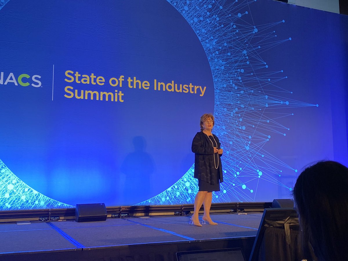 LonnieMcQ's tweet photo. Lori Stillman delivers the Number for NACS #soisummit #soisummit2023 📉📊🧮📈 https://t.co/b0VUSOhBDu