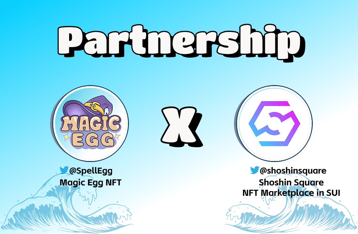 🥚Magic Egg✖️Shoshin Square🎉

Giving Away:
🎁 10 x WL <a href="/SpellEgg/">Magic Egg NFT(🥚,💧) | MINT IS LIVE</a>
🎁  5  x WL @shoshinsquare 

✅To enter:
1️⃣Follow <a href="/SpellEgg/">Magic Egg NFT(🥚,💧) | MINT IS LIVE</a> &amp; @shoshinsquare  
2️⃣Like &amp; RT 
3️⃣Tag 3 Friends

⏰48 Hours

#NFTGiveaway  #NFTCommunity  #NFT  #suinetwork #magicegg