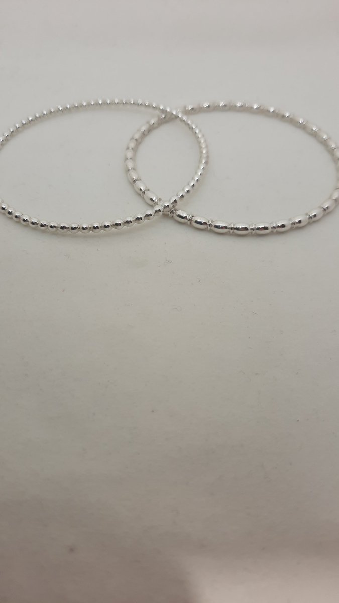 These handmade silver bangles would look great  with Summer just around the corner.  #ShopQuirkyHour #CraftBizParty #UKCraftersHour #crafthour #bizbubble #HandmadeHour #SouthWestHour #Dorchester #SilverBangle