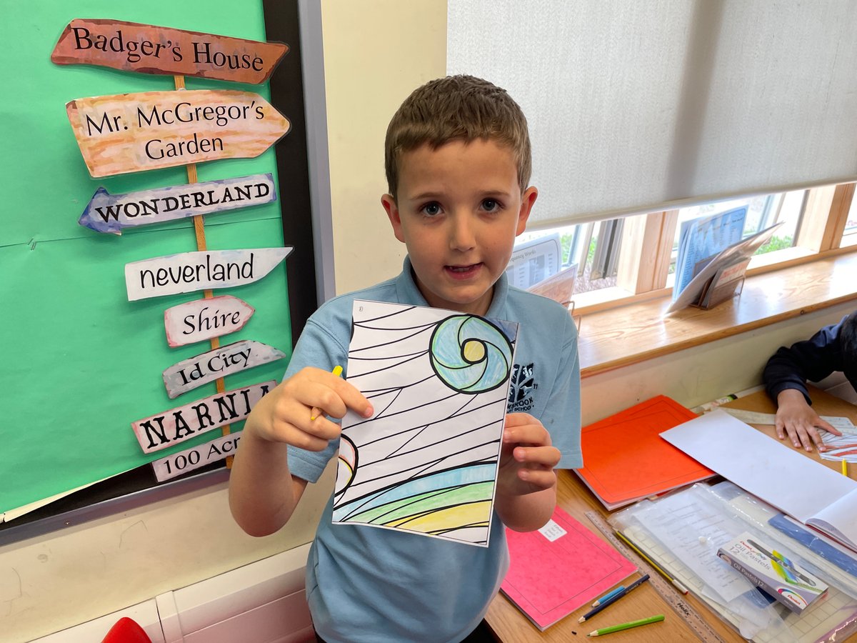 HambrookSchool's tweet photo. This week, #hambrook4 started their Art unit on Van Gogh. We spent some time exploring his art before creating our own class version! https://t.co/z8b0LmyDDC