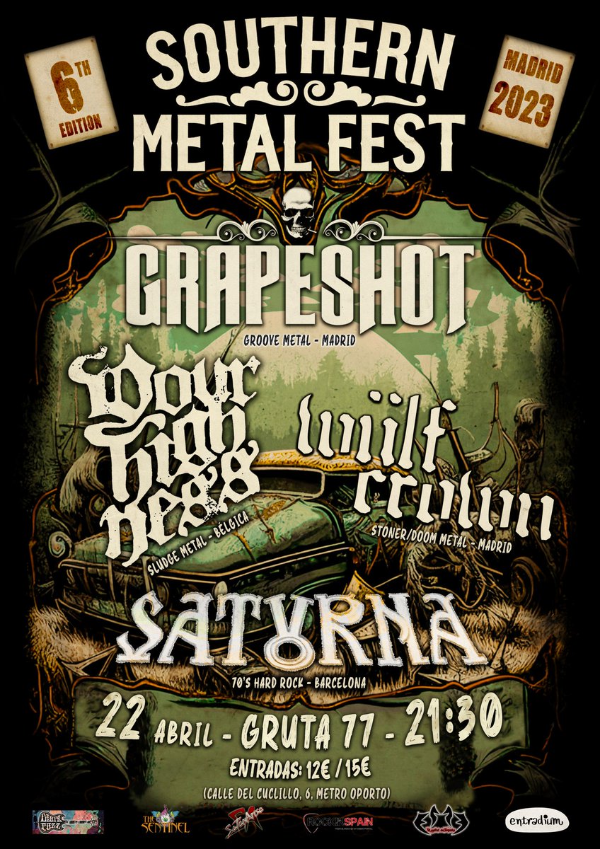 rubengherrera's tweet photo. Finde en Madrid grande para el underground
#SouthernMetalFest Vol. VI / #ElUnderground Vol. II
@MobyDickClub @gruta77madrid
#ConciertosenMadrid https://t.co/IfZYiUAKoj