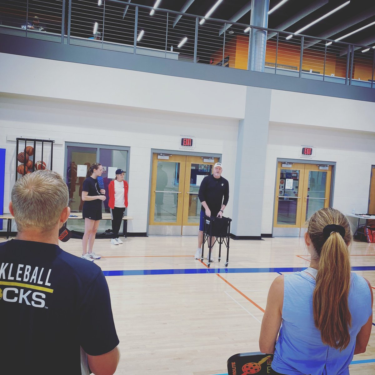 Tuesday's Pickleball Clinic 
From April 18th | 1:30-3:30PM
Beginners learned the basics of pickleball - how to hold a paddle, hit different shots, serve, move on court and basic rules. A brilliant day taught by Matt &amp; Stephanie Lund.
#swcymca  #matt&amp;stephanielundswcymca