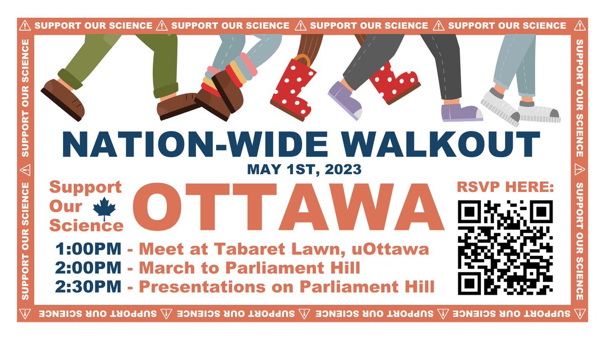 Sarah Laframboise (@slaframboise14) on Twitter photo CALLING ALL OTTAWA #GRADSTUDENTS, #POSTDOCS and #FACULTY! 
#SupportOurScience is calling for a Nation-Wide Walk Out in support of increased funding through scholarships, fellowships AND grants! 
RSVP to the Ottawa Walk Out now: forms.gle/tng65XricuLfBK… CALLING ALL OTTAWA #GRADSTUDENTS, #POSTDOCS and #FACULTY! 
#SupportOurScience is calling for a Nation-Wide Walk Out in support of increased funding through scholarships, fellowships AND grants! 
RSVP to the Ottawa Walk Out now: forms.gle/tng65XricuLfBK…