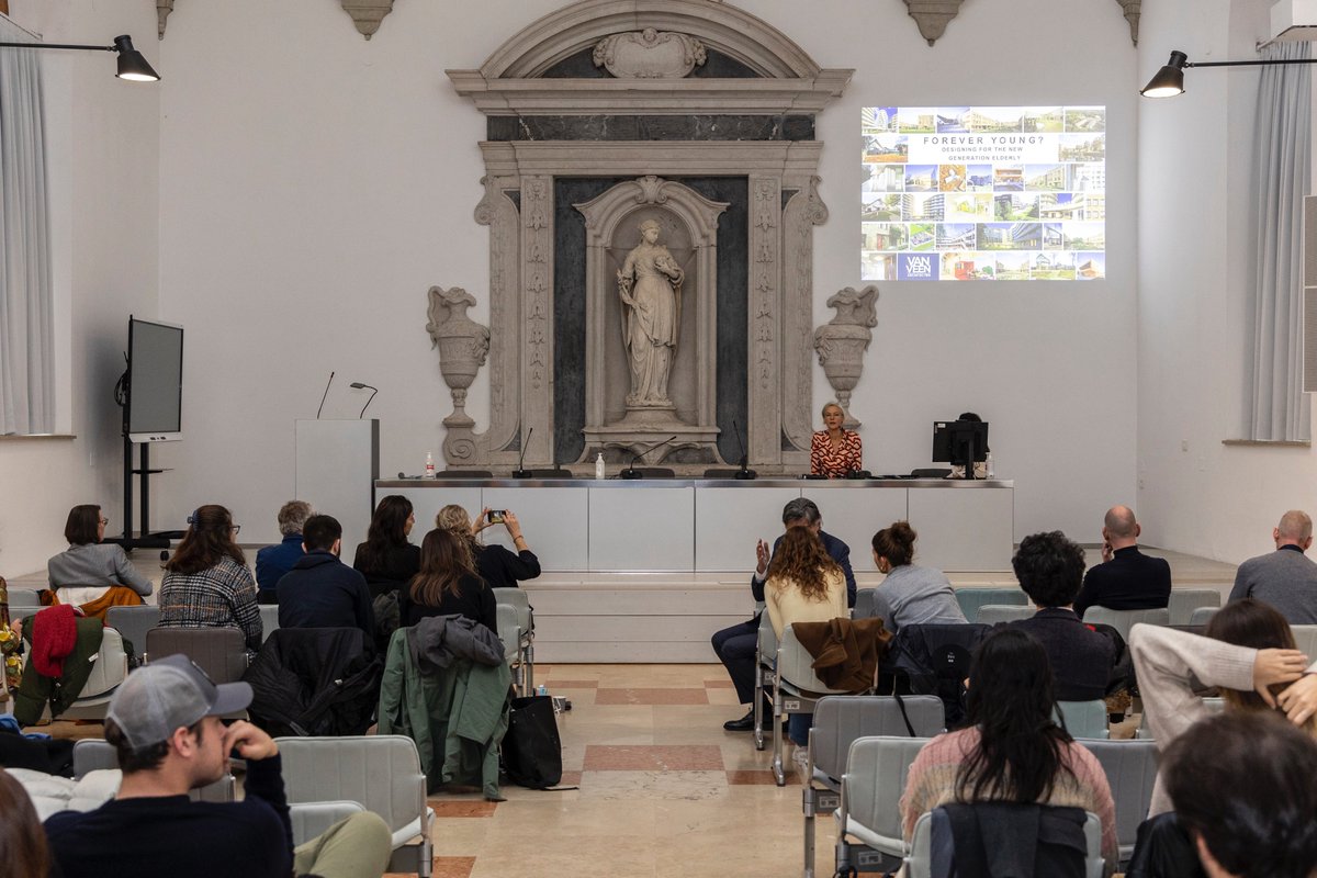 woonwerkarch's tweet photo. Recently Evelien gave a lecture at a conference in Venice called “We do care. Architecture and design for the elderly and for people with disabilities. A confrontation between Dutch and Italian contexts.” This conference was hosted by the Università Iuav di Venezia. https://t.co/3pJGrIOqFH