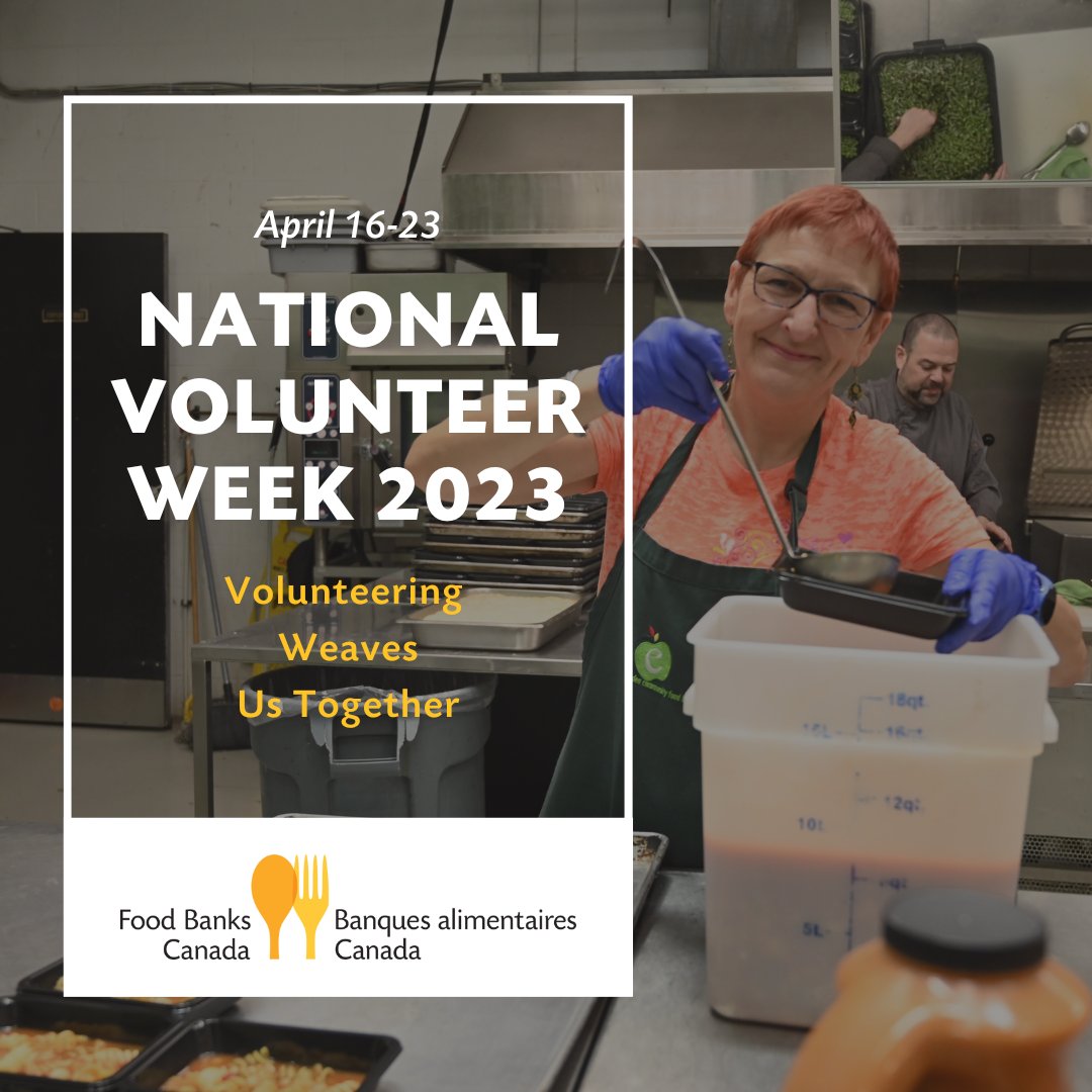 foodbankscanada's tweet photo. Looking for an opportunity to give back to your local community? Look no further! 

For #nationalvolunteerweek, we’re connecting food banks across Canada with folks who want to pitch in and lend a hand to their neighbours in need. https://t.co/jAqZpL5JXg