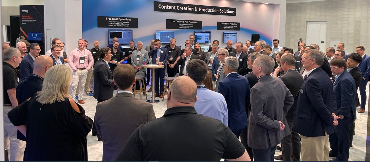 Telestream's tweet photo. Final day at #NAB2023 today! Swing by to say hello, see a demo, or check out our selfie station - West Hall Booth W1501. Telestream @NABShow: https://t.co/giYMON278O
#StudioProduction #ContentManagement #VideoQualityMonitoring #Advertising #postproduction #LiveProduction #Cloud https://t.co/Apf4fjGzpW