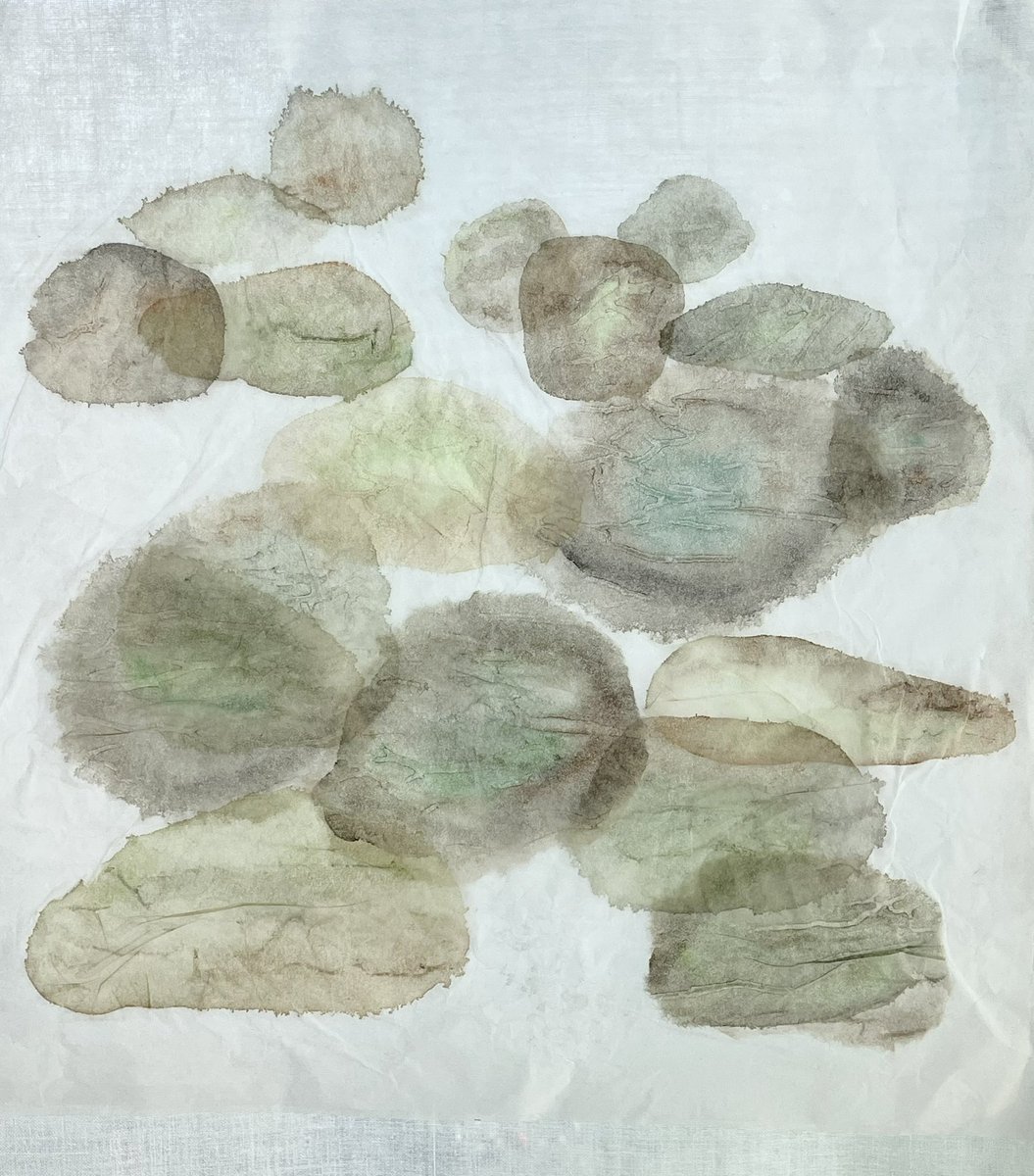 robinpoppe's tweet photo. On a white background and two versions lit from behind. #stones #greenperspective #natureinart #water https://t.co/JYASDfoGGA