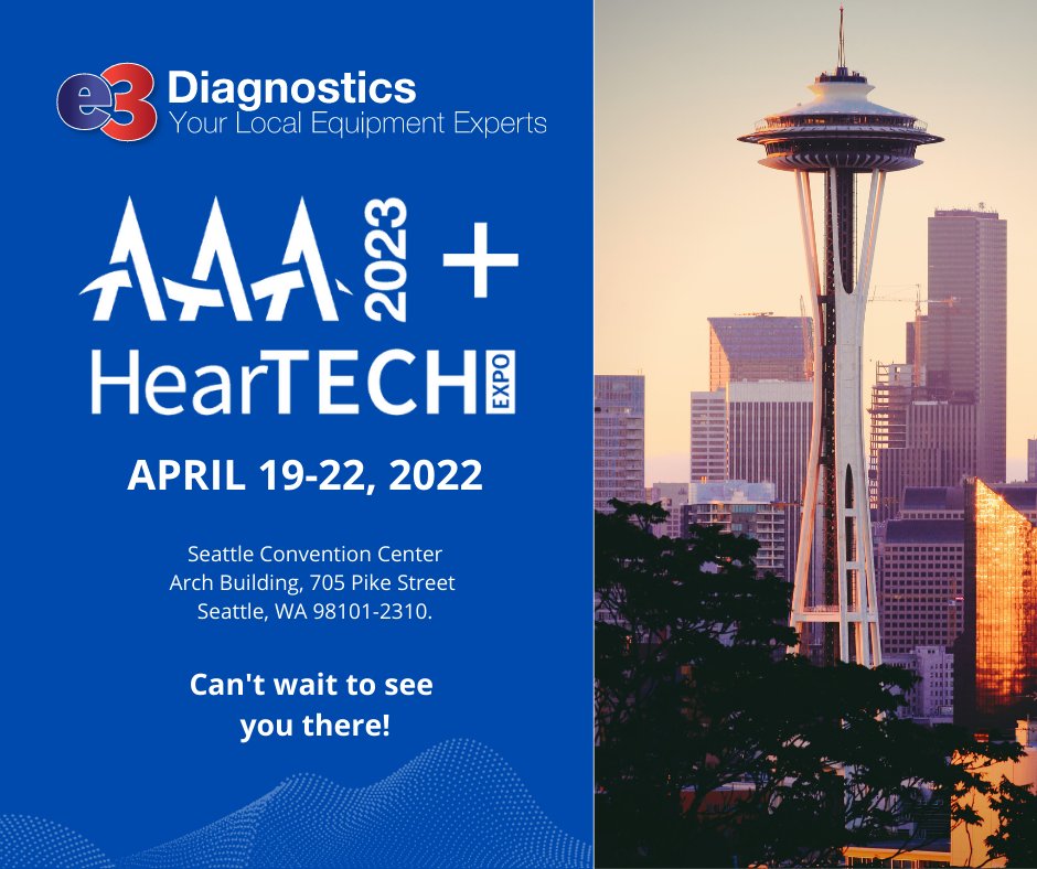 We're thrilled to be attending the AAA 2023+HearTECH Expo, connecting with other audiology experts and discovering the latest innovations in hearing healthcare!  #audiology #hearinghealthcare