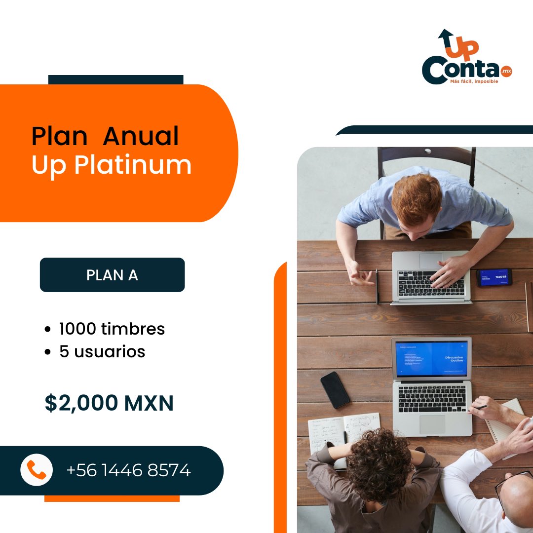 upcontamx's tweet photo. ¿Ya conoces nuestro plan Up Platinum? No esperes más, únete y factura con @upcontamx 

#upcontamx #planes #facturacionelectronica https://t.co/QtdFnN5dnb