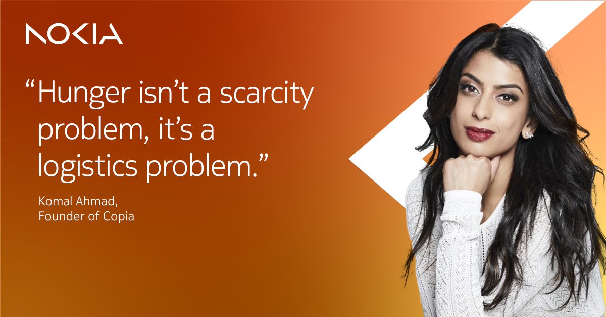 nokianetworks's tweet image. #RealAction: Find out how four experts put their heads together and used technology to reduce food waste in the supply chain: nokia.ly/40lu5Mz

#RealAction #ThePowerOfn