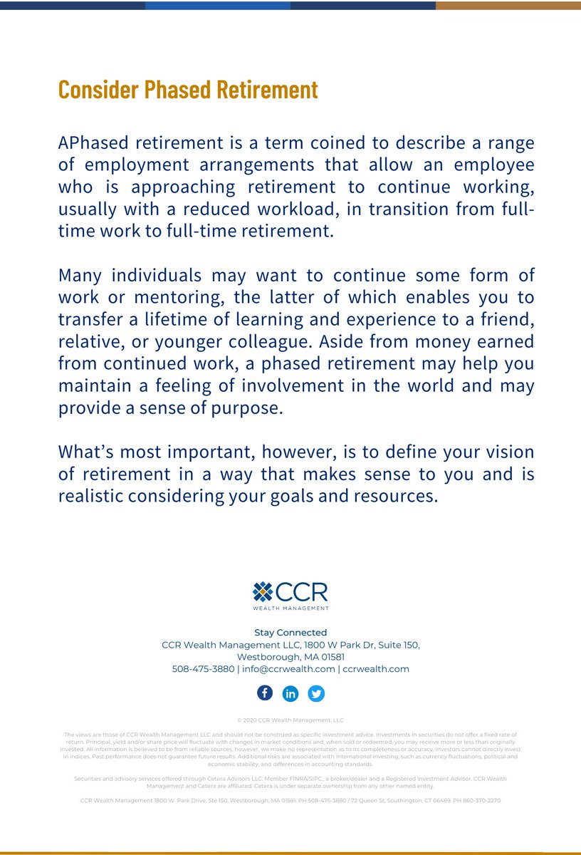 Coaches, as you prepare and save for your future well-being in retirement, give some thought to the kind of retirement you envision for yourself - namely, the nonfinancial aspects of transitioning from the world of work to one of leisure.  

#retirementplanning #footballcoaches