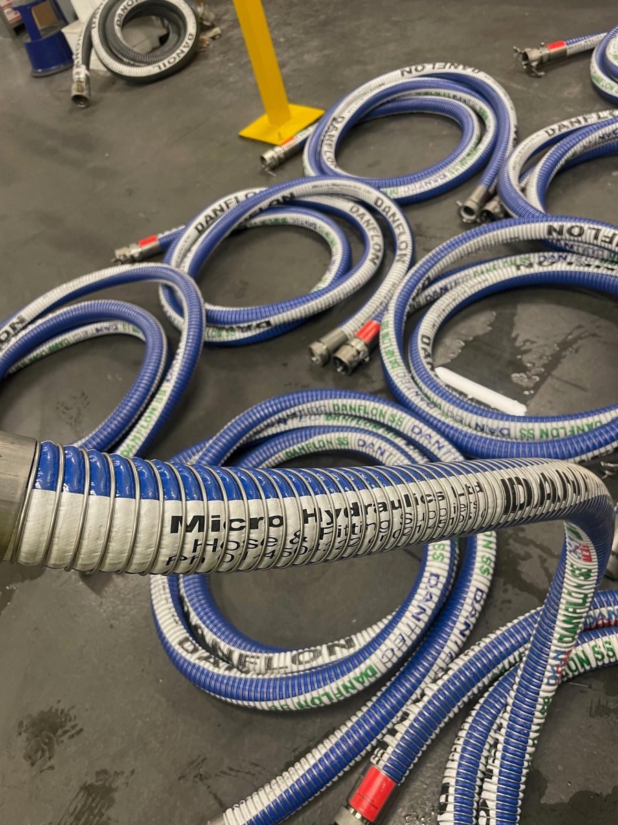 MicroLtd's tweet photo. Danflon SS our premium choice composite hose, excellent chemical resistance, best suited to weathering and external conditions....
#microhydraulicsltd #danflon #CompositeHose #industrialhoses https://t.co/pa14oOgMNT