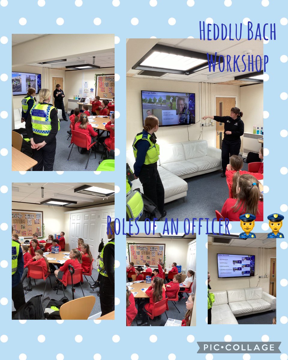 Another fantastic Heddlu Bach workshop today with our supporting officers @GPCaerphilly We even had the opportunity to try on a range of Police uniform, whilst also playing team games 👮‍♀️👮‍♂️