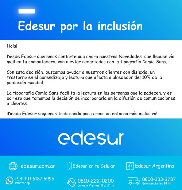 porquetendencia's tweet photo. "Comic Sans":
Por el anuncio de Edesur https://t.co/M4JVx138JL