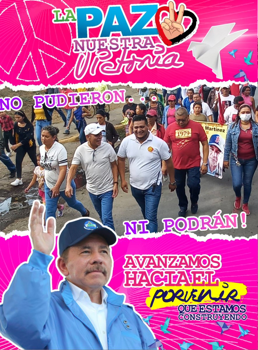 Tipitapa l Orgullosamente militante de la paz en Nicaragua Bendita y Siempre Libre #19Abril día nacional de la paz. #LaPazNuestraVictoria #ManaguaSandinista
