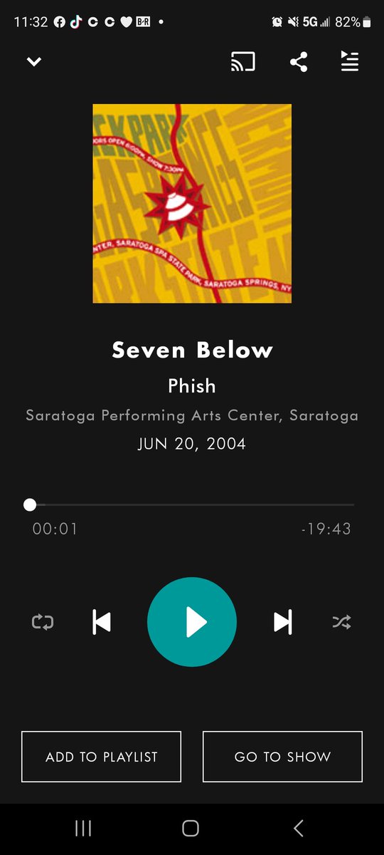 Andrew_Duddy's tweet photo. I'm a big seven below guy. I think it should be played more. It always delivers a unique and satisfying jam, much like Light.
#phish
#SevenBelow
If you want a solid seven below to check out, peep this spac one from 2004. Love it. https://t.co/DQ0rbnmhVt