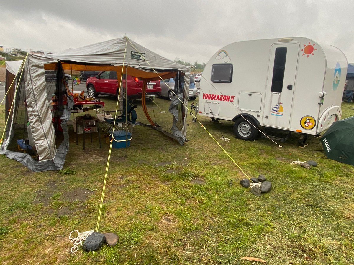 kiittan's tweet photo. ●雨でも☂️レジャろう🙆‍♀️
●キャンピングトレーラー🚗🚌たまごちゃんは🥚
『雨ニモマケズ風ニモマケズ雪ニモ夏ノ暑サニモマケヌ』
丈夫な鉄のテント‼️
●小笠原レース⛵に参戦する大洗マリーナの『弥勒』を応援に📣自船⛴出航予定だったけど〜👍
(土)雨予報で☂️断念(>｡<)y-
●2023/4/14(金)夜〜16(日) https://t.co/PhtXLFf9BN