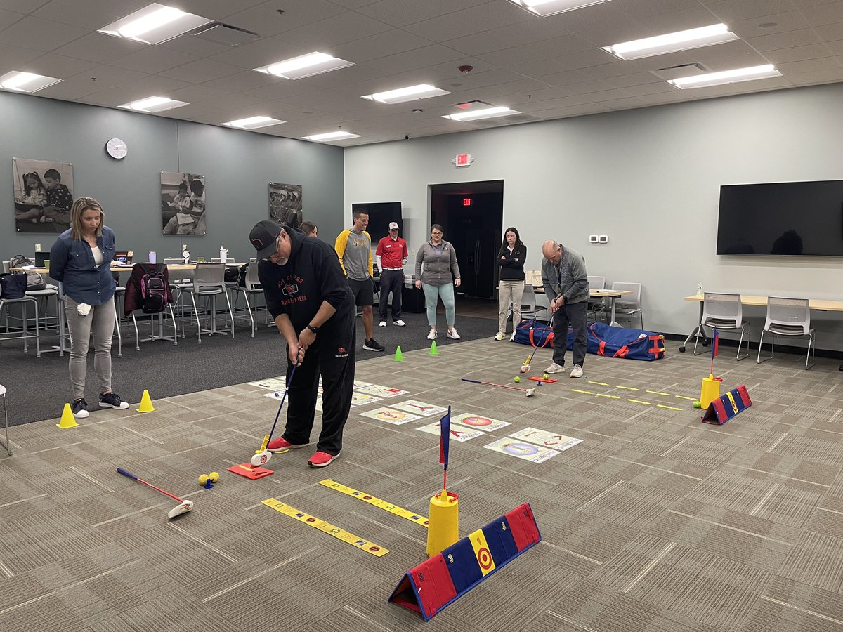 This week our Adapted Physical Education Team was trained as site coordinators for the Kids Golf Foundation 💙 <a href="/vvsd365u/">Valley View Schools</a> <a href="/KidsGolfIL/">Kids Golf Foundation of Illinois</a>