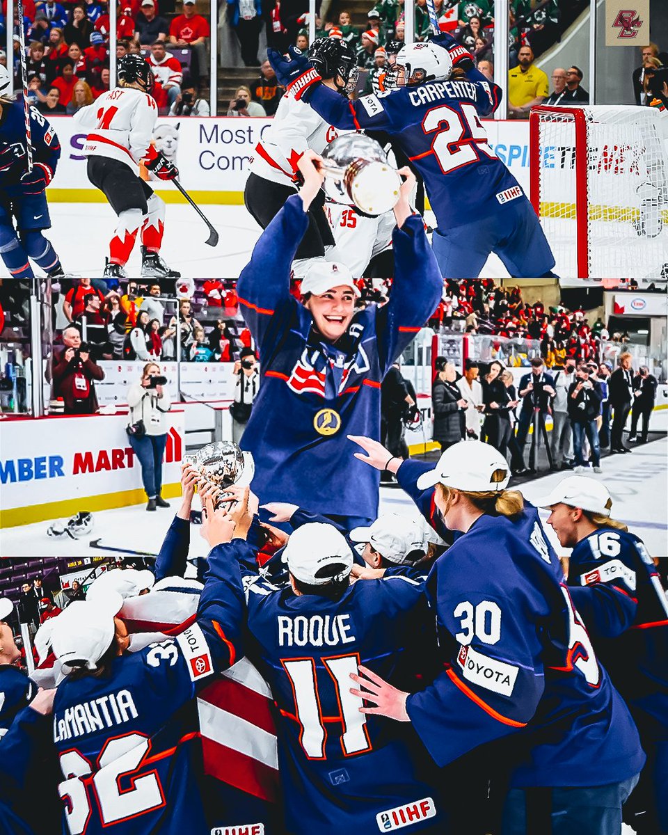 BC_WHockey's tweet photo. 🏆🇺🇸 World Champs

Alex Carpenter ’16, Megan Keller ’19, Abbey Levy ’22 and EQM Jeff Mobley took home a gold 🦅 https://t.co/RFrUo4yvxx