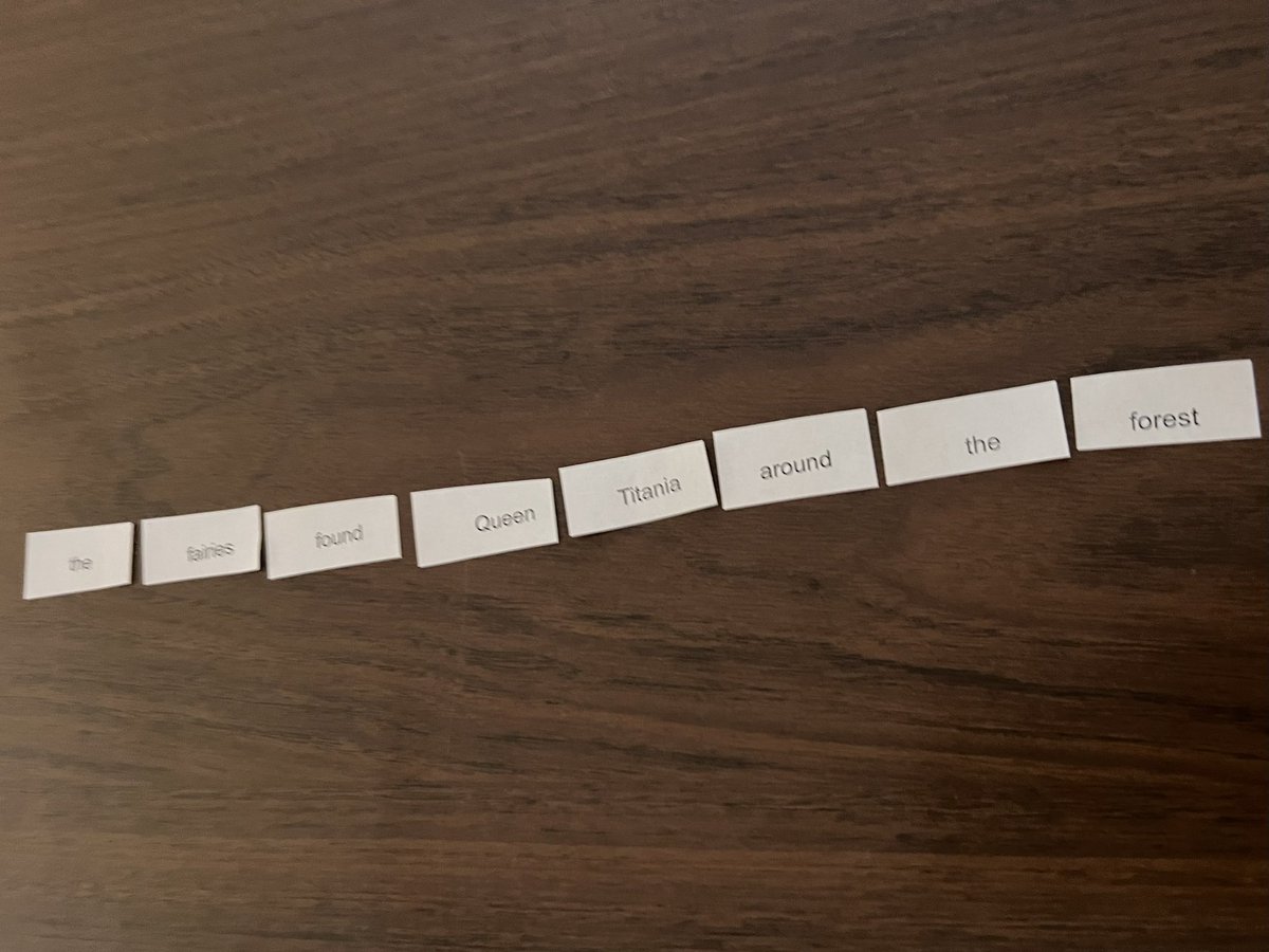 MmeCullen's tweet photo. “Magnetic” poetry in English 1201 @HolySpiritHS as part of our Midsummer Night’s Dream poetry journals 📓 🎭 #NationalPoetryMonth #NaPoWriMo https://t.co/v1agDY7imG